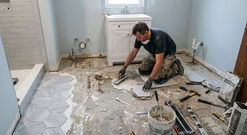 Bathroom Floor Replacement in Summerville, SC