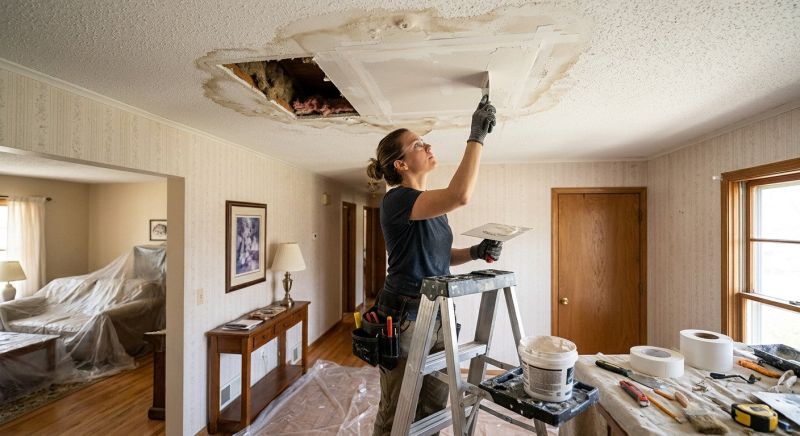 Water Damage Ceiling Repair in Santa Rosa, CA